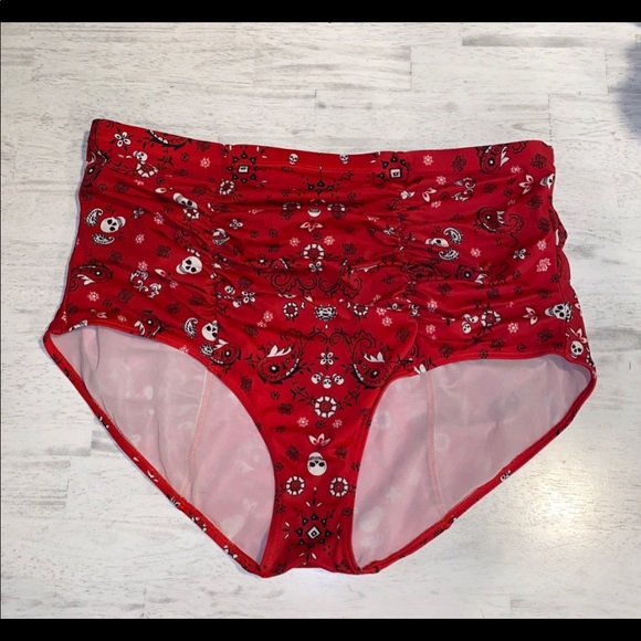 Torrid skull paisley midkini swimsuit - Picture 9 of 13